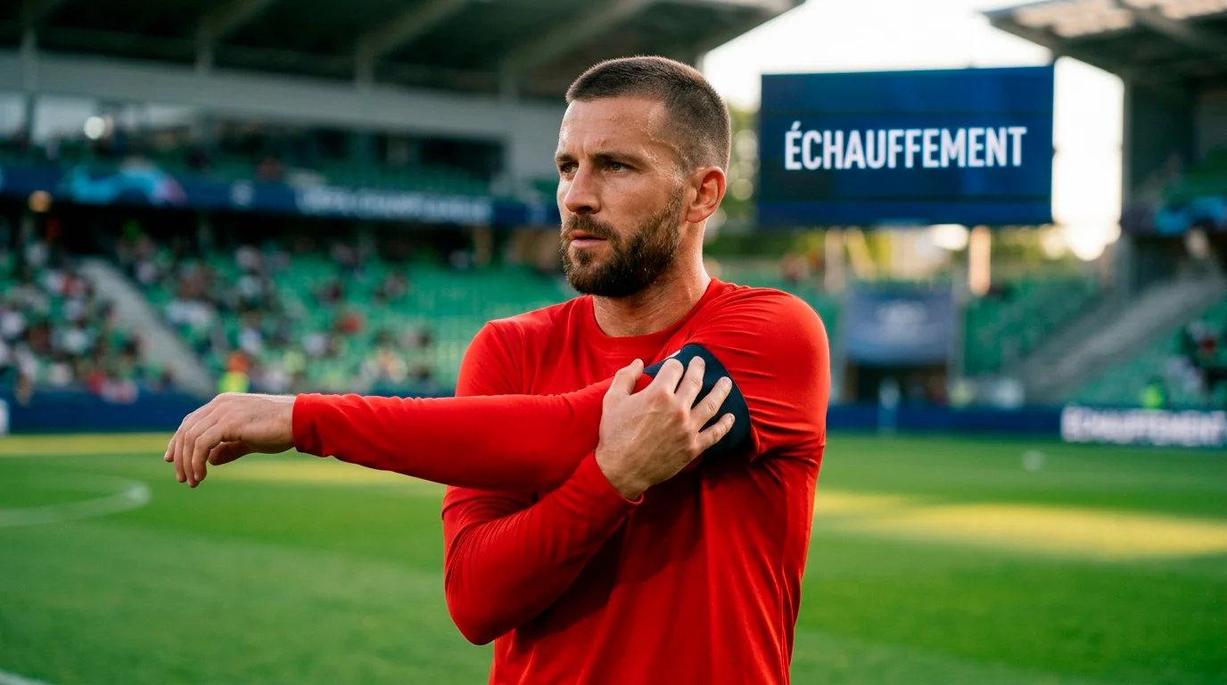 Granit Xhaka, capitaine de la Nati, échauffement avant un match de qualification