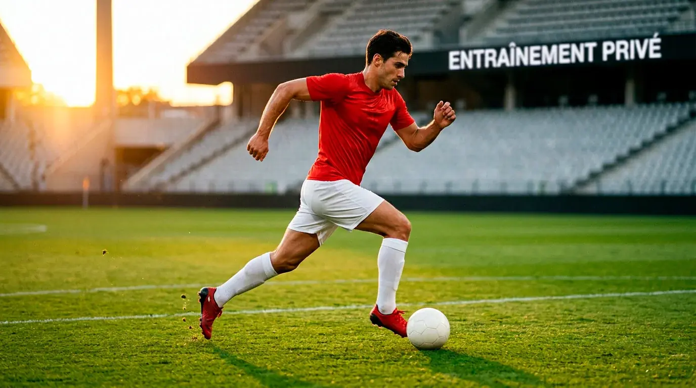 Joueur de la sélection suisse de football lors d'un match de préparation au Mondial 2026