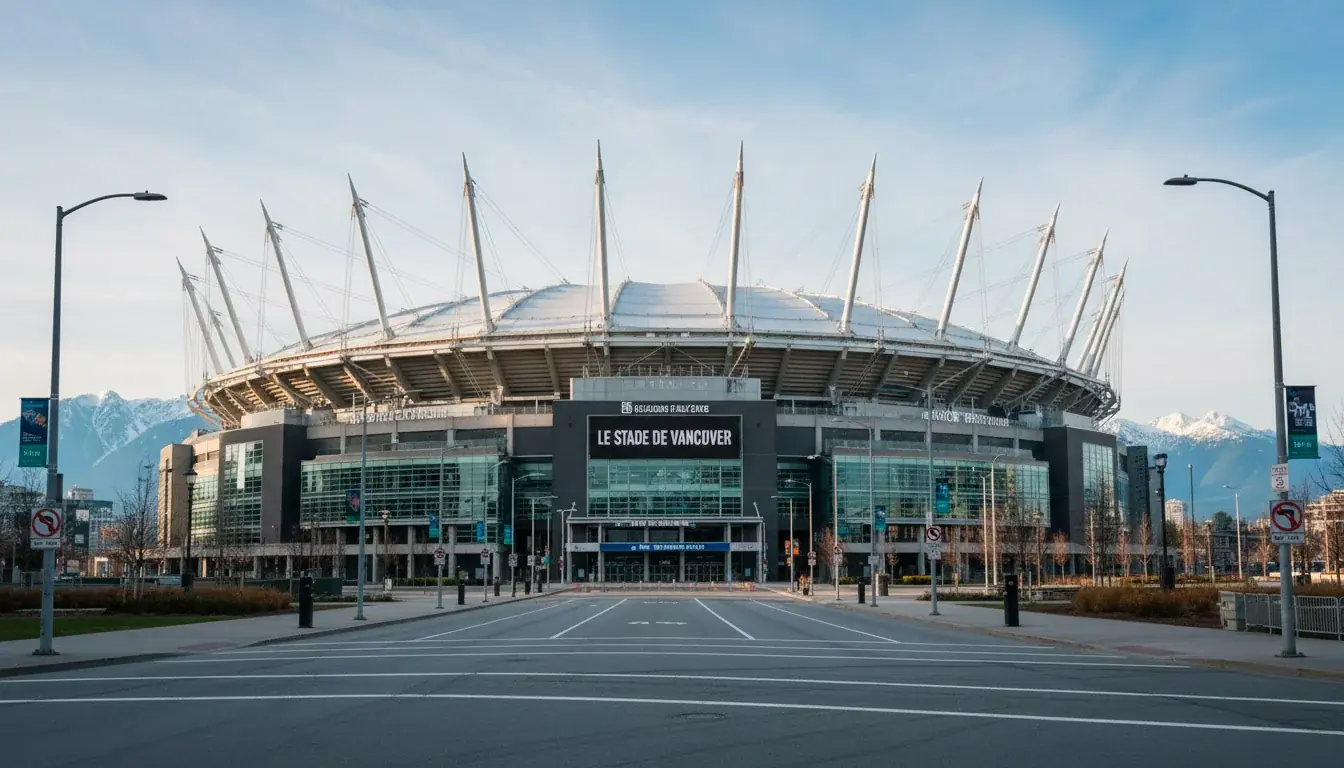 Vue du BC Place à Vancouver, hôte du match Suisse contre Canada au Mondial 2026