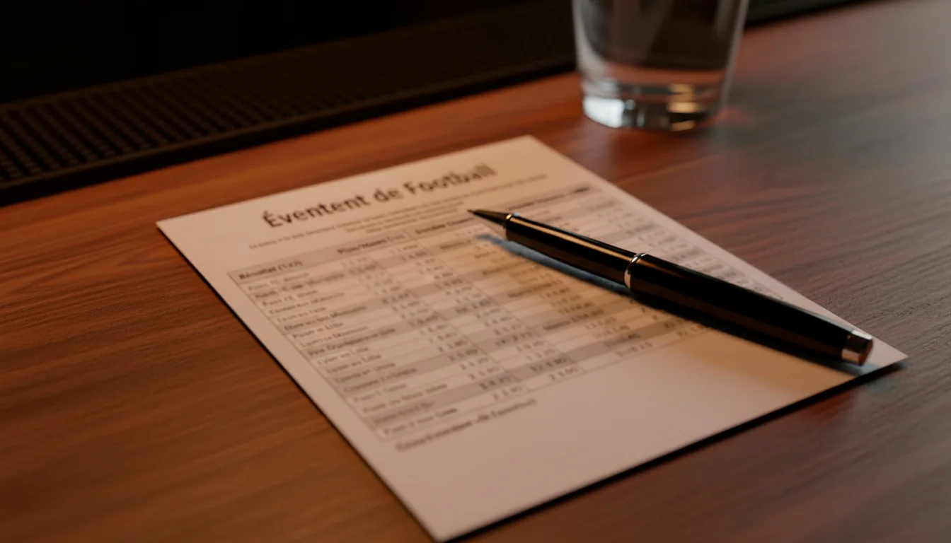 Bulletin de paris décimaux affichant plusieurs marchés du Mondial 2026